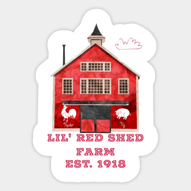 Red Barn Sticker by BellaLouise